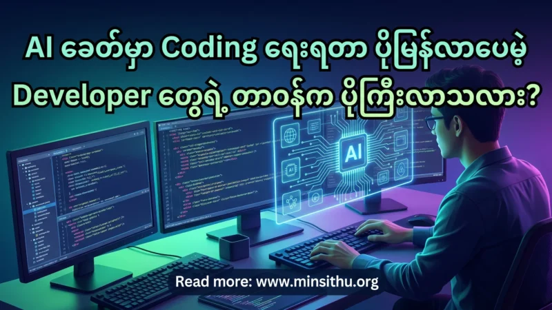 AI ခေတ်မှာ Coding ရေးရတာ ပိုမြန်လာပေမဲ့ Developer တွေရဲ့ တာဝန်က ပိုကြီးလာသလား?